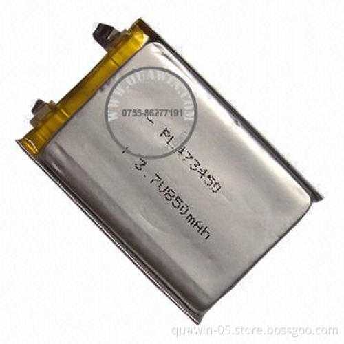 3.7V 850mAh Li-polymer Battery